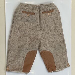 Jacadi Brown Tweed Pull-on Pants Size 12 M